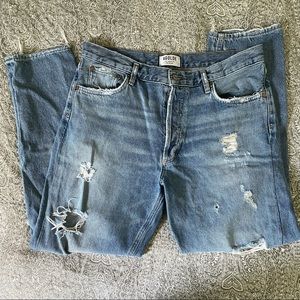 Distressed Agolde High Rise Jeans